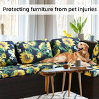 8Pcs Stretch Patio Cushion Covers, Outdoor Couch Covers Replacement, Outdoor - Image 6