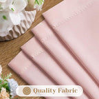 HOMEIDEAS Non-See-Through Light Pink Privacy Sheer Curtains, 52 X 84 Inches - Image 4