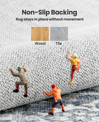 AMADA HOMEFURNISHING 5x7 Area Rugs, Washable Living Room Rug Low-Profile - Image 5