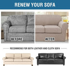 4 Piece Stretch Sofa Covers for 3 Cushion Couch Covers Furniture Slipcovers - Image 9