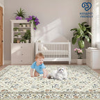 Runner Rug for Hallway Entryway 2.5x8 Farmhouse Floral Non-Slip Machine - Image 8