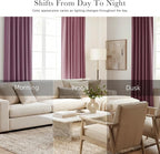 PONY DANCE - Window Curtains - 42 inch W by 45 L Dusty Rose Thermal Insulated - Image 7