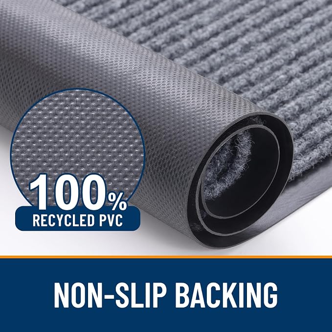 OLANLY Front Door Mat Indoor Outdoor Entrance, Waterproof Heavy Duty Doormat - Image 3
