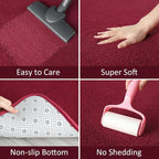 AROGAN Modern Shag Area Rug for Bedroom, 4x6 Feet Washable Rugs for Living Room - Image 4