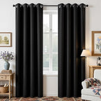Joydeco Blackout Curtains 90 Inches Long, Room Darkening Grommet Drapes by JOYDECO
