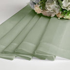 Chyhomenyc Extra Long Sage Green Voile Sheer Curtains 120 Inches Long 2 Pack - Image 7