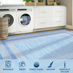 GarveeHome Modern Geometric Area Rug 2x3 Distressed Bordered Washable Non Slip - Image 7