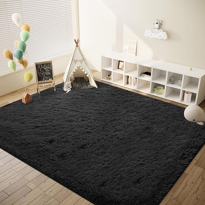 8x10 Area Rugs for Living Room: Fluffy Shag Soft Washable Rug Large Fuzzy Plush - Image 5