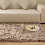 Goolela Fluffy Faux Fur Rug for Bedroom 4x6 Light Brown Beige Sheepskin Fuzzy - Image 2