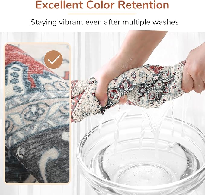 OPPODREAM Soft Area Rugs 4x6, Low-Pile Washable Rugs 4x6 - Image 6