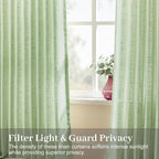 Sage Green Pinch Pleated 84 Inch Curtains - Image 2