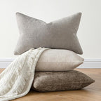 MIULEE Pack of 2 Couch Throw Pillow Covers 22x22 Inch Neutral Khaki Modern Boho - Image 5