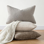 MIULEE Pack of 2 Couch Throw Pillow Covers 18x18 Inch Light Gray Modern Boho - Image 4