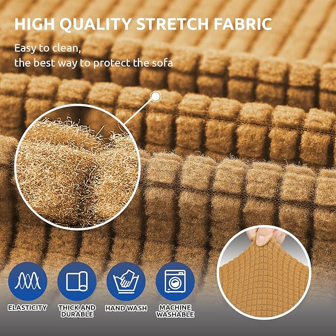 KEKUOU Stretch Sofa Cover Slipcover ，Couch Covers - Image 5