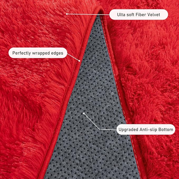 Rugs for Living Room 5x7, Soft Shaggy Modern Shag Area Rug for Bedroom - Image 4