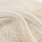 OVZME Cream Sheer Curtains 108 Inches Long 2 Panels - Image 6