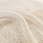OVZME Cream Sheer Curtains 84 Inches Long 2 Panels - Image 6