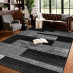 LIANLAM 5x7 Washable Area Rugs for Living Room and Bedroom, Vintage Checkered by LIANLAM