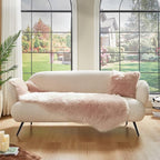 AMTOVO Faux Sheepskin Rug, 2 x 6 ft Faux Fur Rug - Image 3