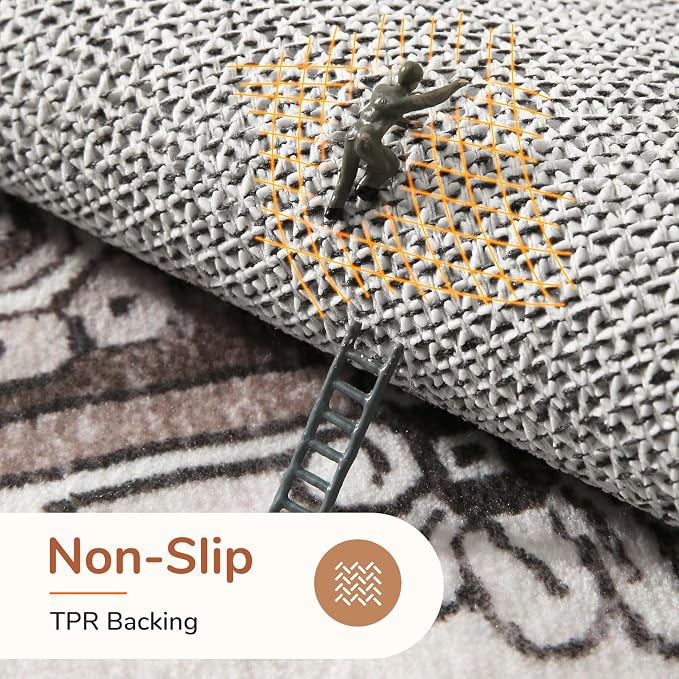 OPPODREAM Soft Area Rugs 4x6, Low-Pile Washable Rugs 4x6 - Image 3