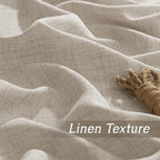 RYB HOME Natural Beige Linen Sheer Curtains 84 inches Long - Image 4