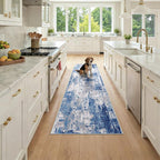 Washable Area Rugs 2x7 Non-Slip Modern Abstract Soft by RELEANY