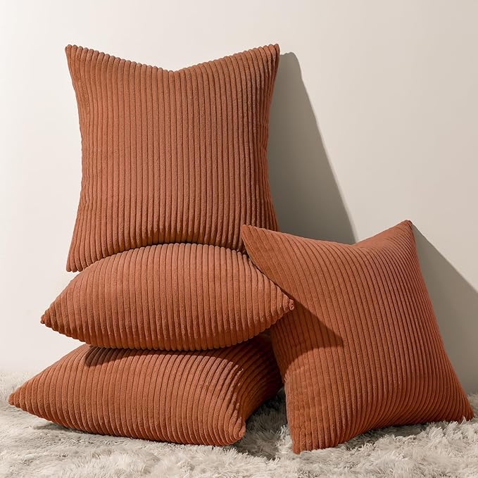 Topfinel Decorative Rust Throw Pillow Covers Cushion Cases by Topfinel