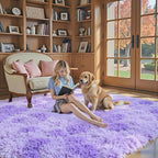 Rugs for Living Room 8x10, Alfombras para Salas Fluffy Shag Large Fuzzy Plush - Image 3