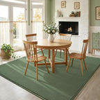 Amearea 5x5 Square Area Rugs for Bedroom Living Room, Sage Green Thickened - Image 9