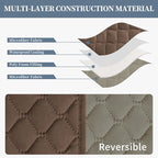 ISSUNTEX Double Protection 100% Waterproof Loveseat Sofa Covers - Image 4