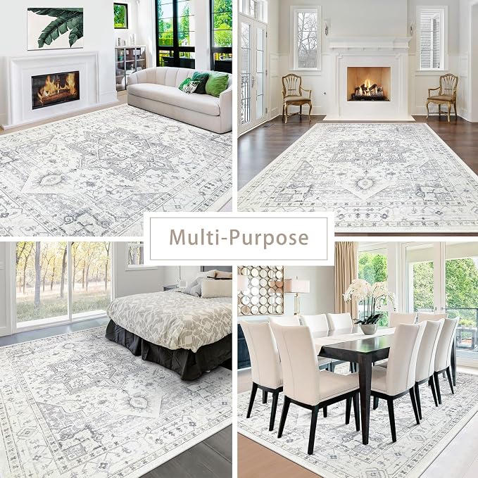 Area Rug 8x10 Washable Area Rugs - Image 4