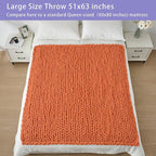 Bigacogo Chunky Knit Throw Blanket - Image 5