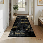 Washable Area Rugs 2'6''x8 Non-Slip Modern Abstract Soft - Image 2