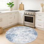 IOHOUZE Round Area Rug 5 Ft Circle Entryway Rugs Round Washable Door Mat Indoor - Image 2