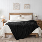 50x70 Inch Black Throw Blanket - Image 5