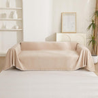 MYSKY HOME Khaki Sectional Sofa Covers Chenille Couch Cover - Image 8