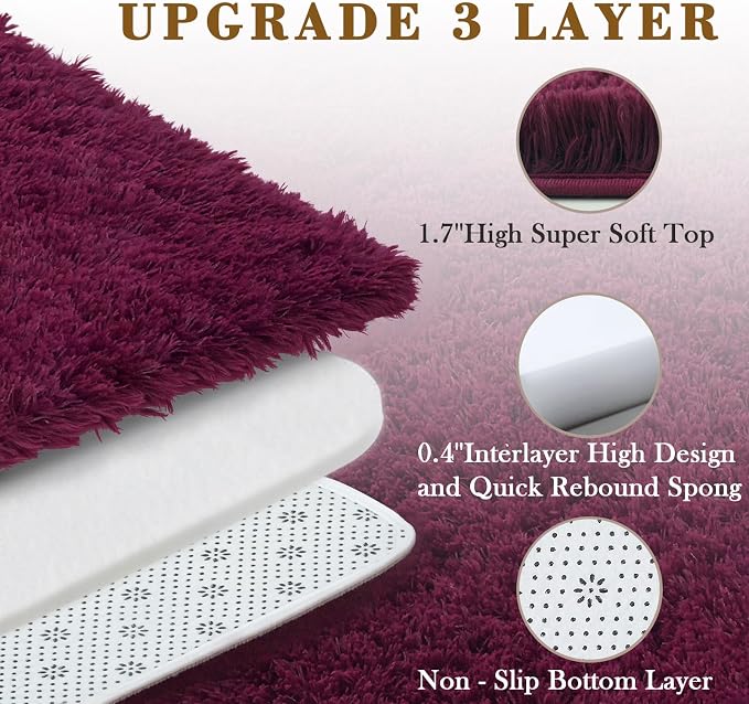 Rugs for Living Room 6x9, Alfombras para Salas Shag Large Plush Soft Area Rug - Image 5