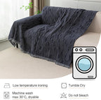MYSKY HOME Couch Covers for 2 Cushion Couch Sofa, Chenille L Shape Sectional - Image 6