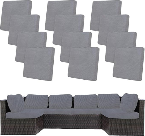 12Pcs Stretch Patio Cushion Covers, Outdoor Couch Covers Replacement, Outdoor by BIETYONE
