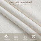 IVAPUPU 108 Inch Linen Blend Curtains - Image 7