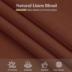 IVAPUPU 90 Inch Linen Blend Curtains 2 Panel Set - Image 5