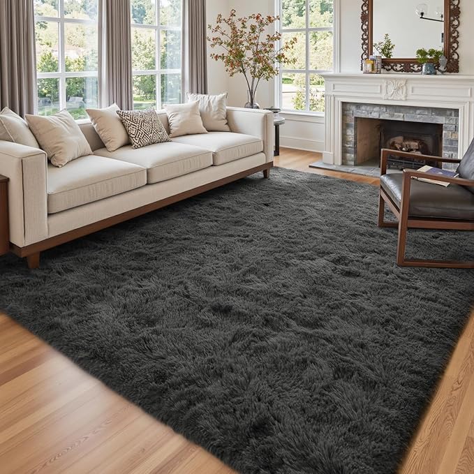 6x9 Ft Large Shag Rugs for Living Room Decor, Ultra Soft Fluffy Furry Area Rugs by Cuzwlovita