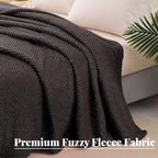 Whale Flotilla Extra Large Fuzzy Fleece Throw Blanket - Image 2