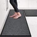 eqivei Kitchen Rugs Non Skid Washable Set of 2 PCS, Absorbent Runner Rugs by Eqivei
