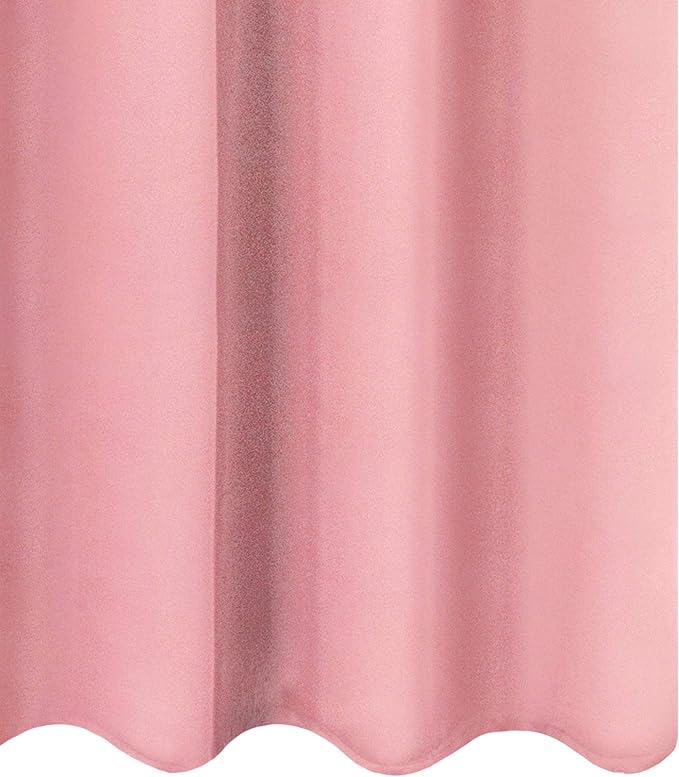 LEMOMO Baby Pink Bedroom Blackout Curtains/52 x 84 Inch Long/Set of 2 Curtain - Image 7