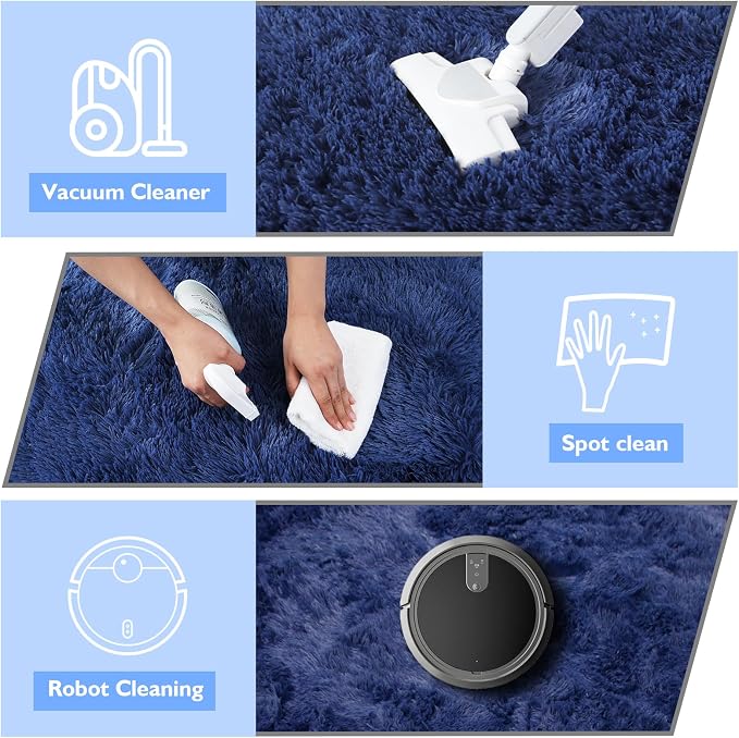 9x12 Fluffy Area Rugs for Living Room, Large Fuzzy Shag Area Rug for Bedroom - Image 4