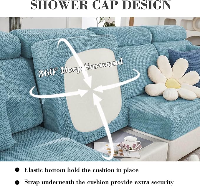 Sofa Covers Couch Covers for Sofa Pet Friendly Couch Cushion Covers Universal - Image 3