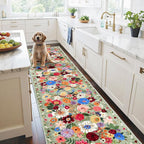 Rug for Hallways Kitchen Rug 2'6" x 14', Non Slip Washable Rugs - Image 2