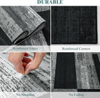 LIANLAM 5x7 Washable Area Rugs for Living Room and Bedroom, Vintage Checkered - Image 9