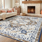 Rugflix 9x12 Area Rug for Living Room, Machine Washable Area Rugs by RugflixAreaRugs